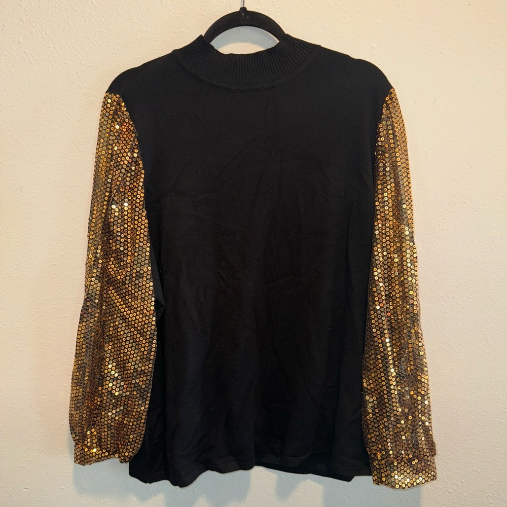 A Love Story Sequin Sweater 2X